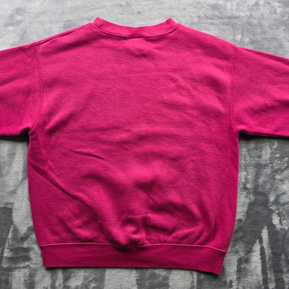 Vintage Disney Minnie Mouse Sweatshirt L Pink Girls Kids‎ Cotton Blend Graphic